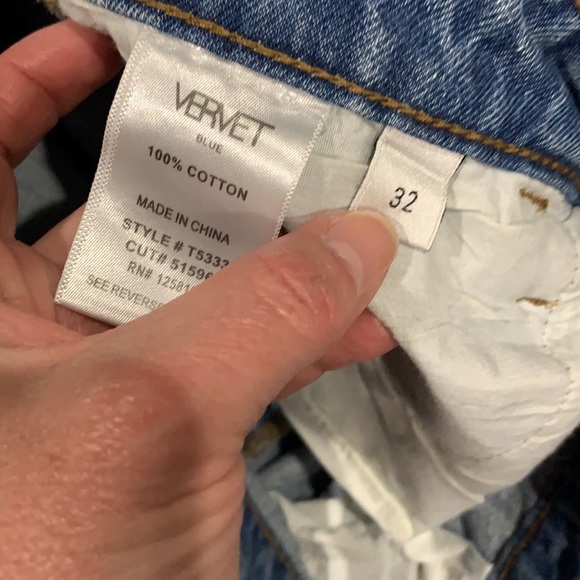 NWT Vervet Blue Emma style distressed mom jean size 32 - Picture 8 of 8